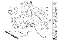 51416977513-DOOR HANDLE INSIDE LEFT51409941