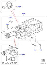 LR011342-RADIATOR HOSE W124/E200/E220