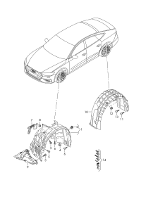4KG821171-WHEEL HOSE