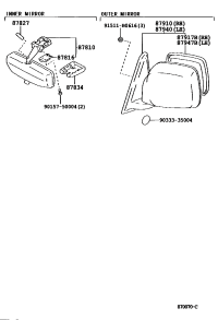 8793160550-OUTER MIRROR, RH