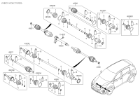 49560D3060-BEARING BRACKET & SHAFT ASSY