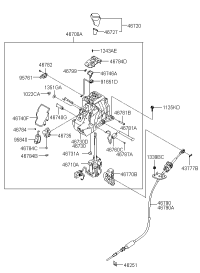 467203M100PW2-KNOB ASSY-GEAR SHIFT LEVER
