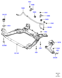 7G9N3A052BA-Arm assy-fr susp rh
