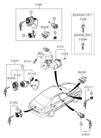 812503KA00-Lock assy-trunk lid