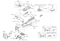 846952B000HZ-COVER-CONSOLE STORAGE BOX