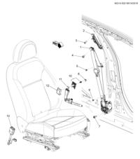 22839797-Retractor, front seat belt (incl. 4,5)