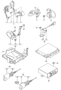 7L6616213-Level sensor & rod for vehicles with turn lamp## shock absorber