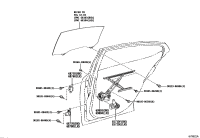 6877033050-HINGE ASSY, REAR DOOR, LOWER RH