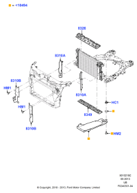 FB5Z7810494A-PLATE-AIR GUIDE