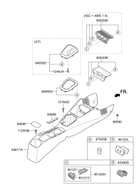 84620H7300WK-BEZEL ASSY-FLOOR CONSOLE FR