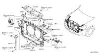 62550JJ85B-STAY ASSY-HOOD LOCK