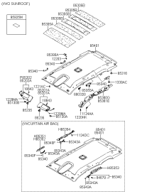 852013E125FC-VISOR ASSY, LH