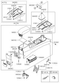 846100Q0008M-CONSOLE ASSY-FLOOR
