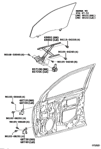 8572060331-MOTOR ASSY, POWER WINDOW REGULATOR, LH
