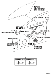 857100N040-MOTOR ASSY, POWER WINDOW REGULATOR, RH
