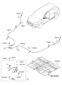 59710S6100TRY-LEVER ASSY-PARKING BRAKE