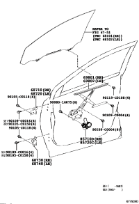 857200R040-MOTOR ASSY, POWER WINDOW REGULATOR, LH