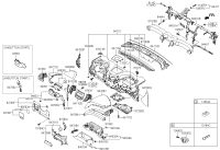 845402W000RYN-COVER ASSY-GLOVE BOX