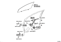 698010D170-REGULATOR SUB-ASSY, FRONT DOOR WINDOW, RH