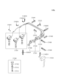 2730039A00-PLUG & CAP SET-IGNITION