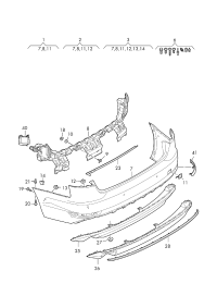 L8WD807067AGRU-Bumper cover l