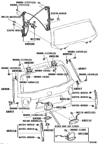 688100C031-HINGE ASSY, TAIL GATE, RH