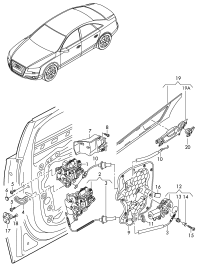 4H1837015E-AUDI TT MK2 WINDOW MECHANISM