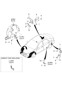 868112F000-Guard assy-front wheel, lh
