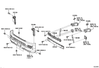 5211626090-SUPPORT, FRONT BUMPER SIDE, LH