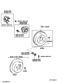 4243142040-DISC, REAR