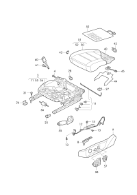 L5QD881105B-Frame, seat w/pow