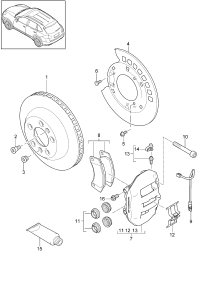 95535240131-PORSCHE PANAMERA BRAKE DISC