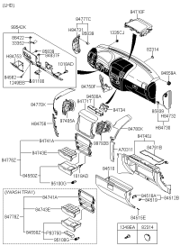 8118034000FC-HANDLE ASSY-HOOD LATCH RELEASE