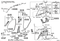 623310R020B0-WEATHERSTRIP, REAR DOOR OPENING TRIM, RH