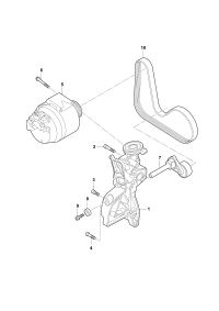06J903143AD-Bracket, for 3-phase alternator & refrigerant compressor