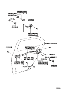 692030D070-FRAME SUB-ASSY, RR