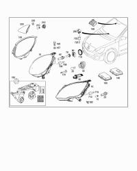 2518206161-HEAD LAMP GDL-ES W212 LH