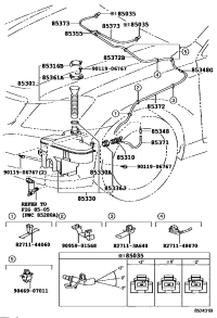 9009962028-HOSE, REAR WASHER (FROM JOINT TO JOINT OR NOZZLE)