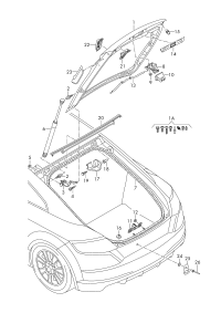 8S8827229A-Garnish, roof frame