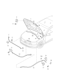 L17G823509-Piece, hatch lock lower