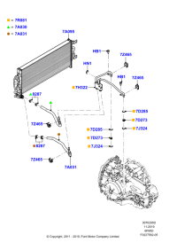 BB5Z7W063D-PIPE-EGR COOLER *