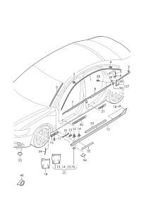 4GD853703-Garnish assy-roof