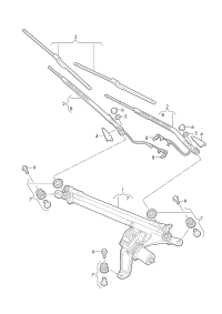 4K1955407B-Wishbone, aerodynamic wiper
