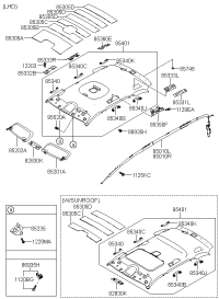850102B001-CURTAIN AIR BAG MODULE,LH
