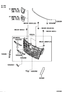 5310158260-GRILLE RADIATOR