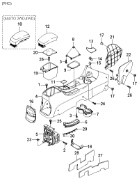 846951F000EZ-COVER-CONSOLE STORAGE BOX