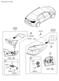 92401B5000-LAMP COMBI REAR LH