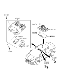 92850B5000ED-LAMP ASSY-ROOM