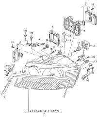 4E0907813-Module assy-glow lamp