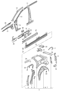 8P4809460F-Bracket assy-tail lamp